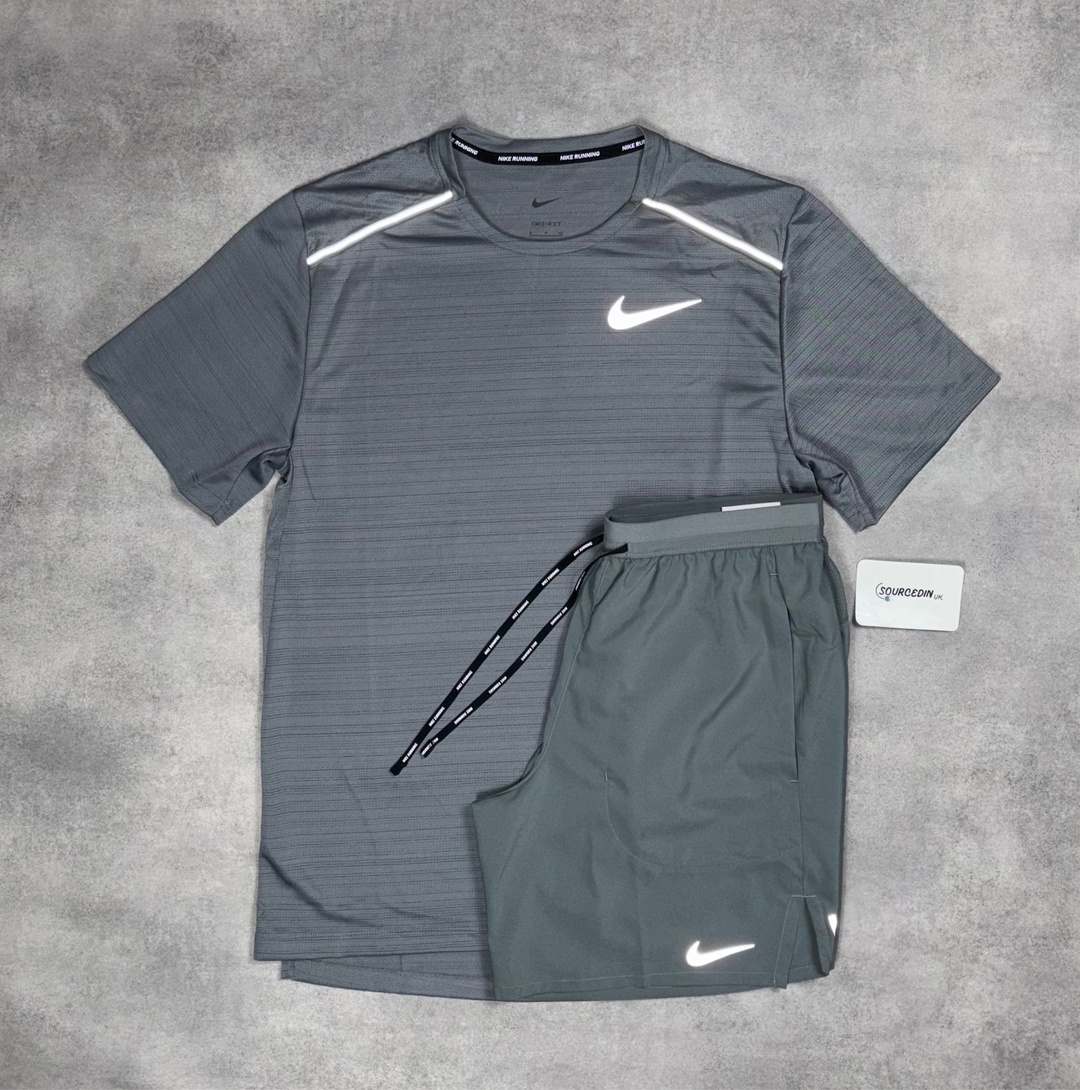 Nike Miler 1.0 & 7” Flex Short Set Grey