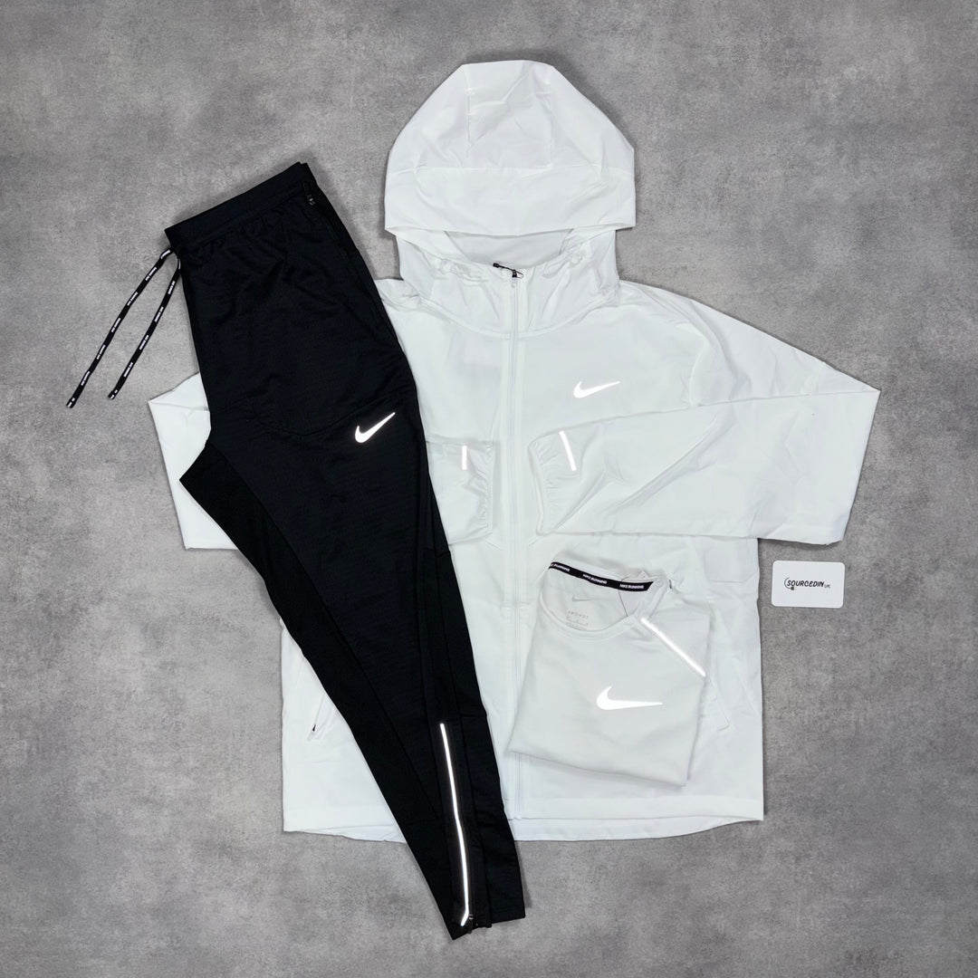 Nike Uv Windrunner Jacket 3-Piece Phenom Bottom Set Ice White