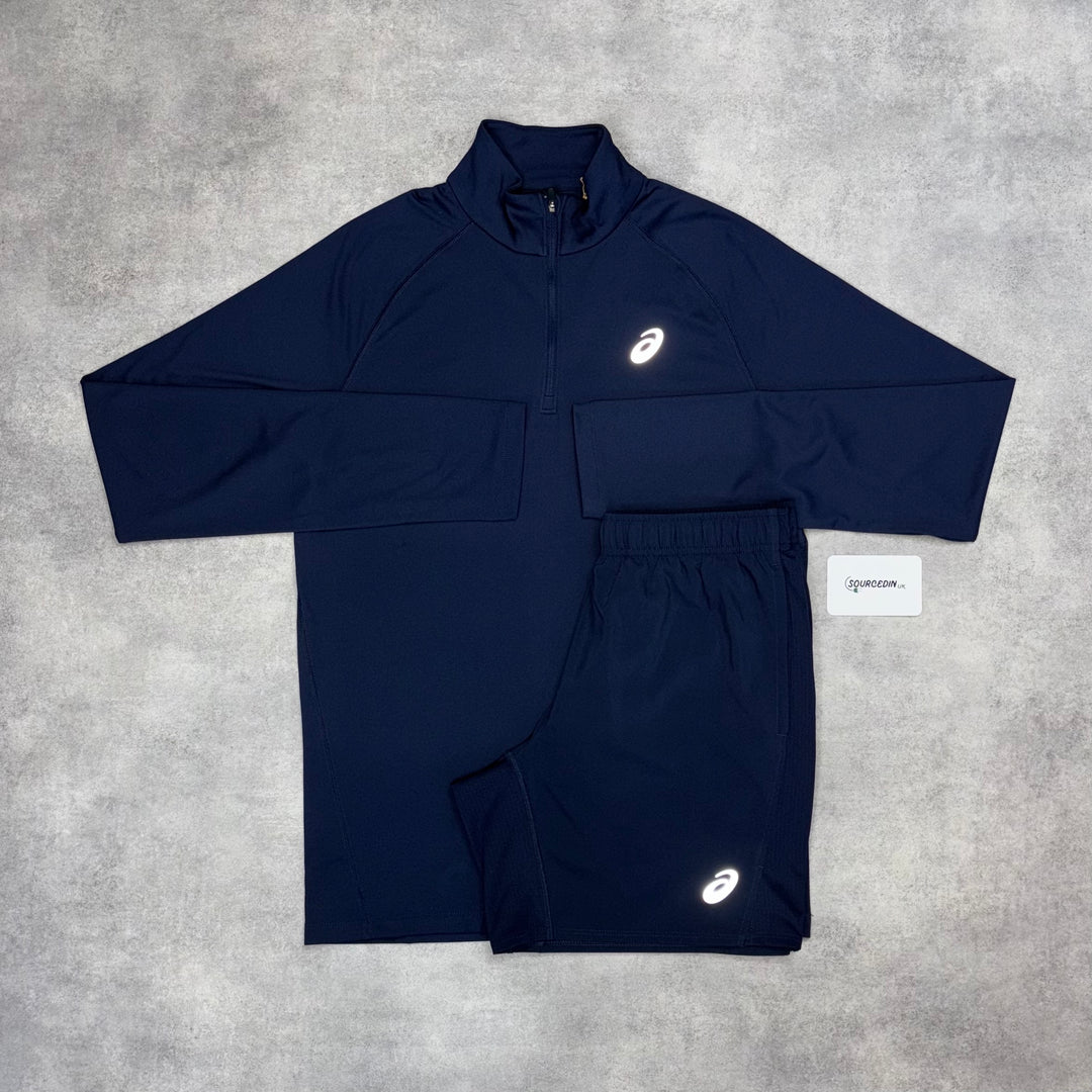 Asics Pacer 1/4 Midnight & Midnight 7" Challenger Short Set