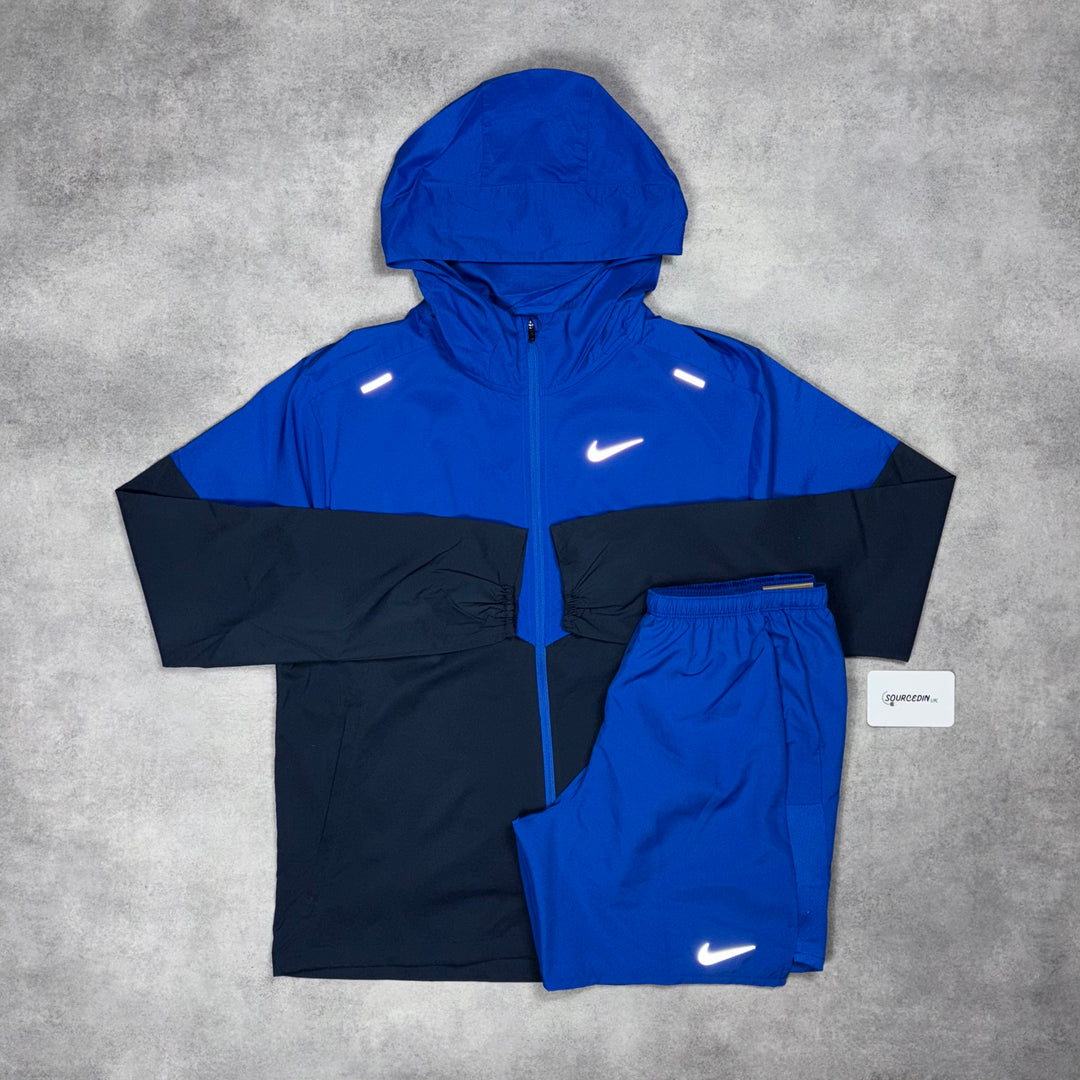 Nike Uv Windrunner Jacket & 7” Challenger Short Set Royal Blue