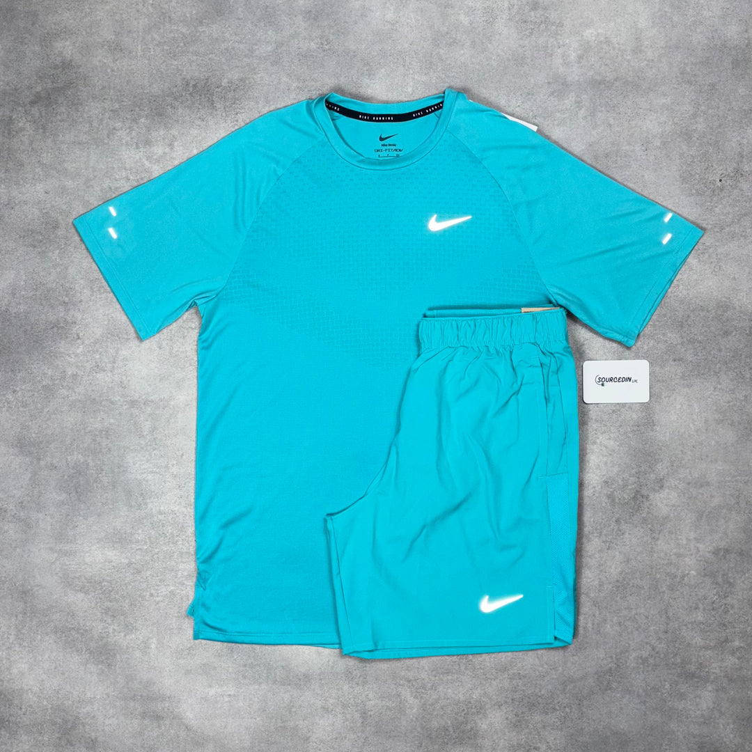 Nike Stride T-Shirt Dusty Cactus & Dusty Cactus 7” Challenger Short Set