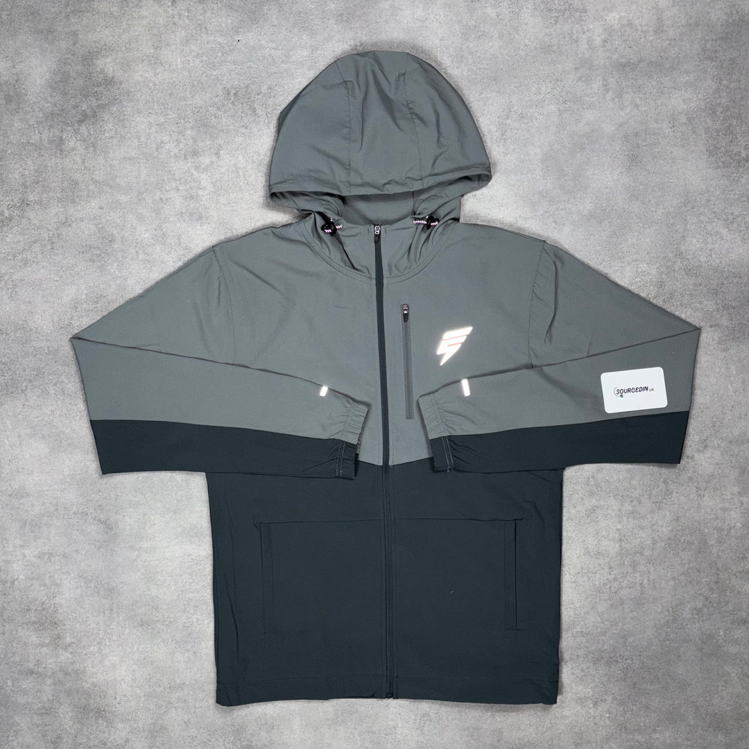 Elude Track Jacket Coal/Light Grey