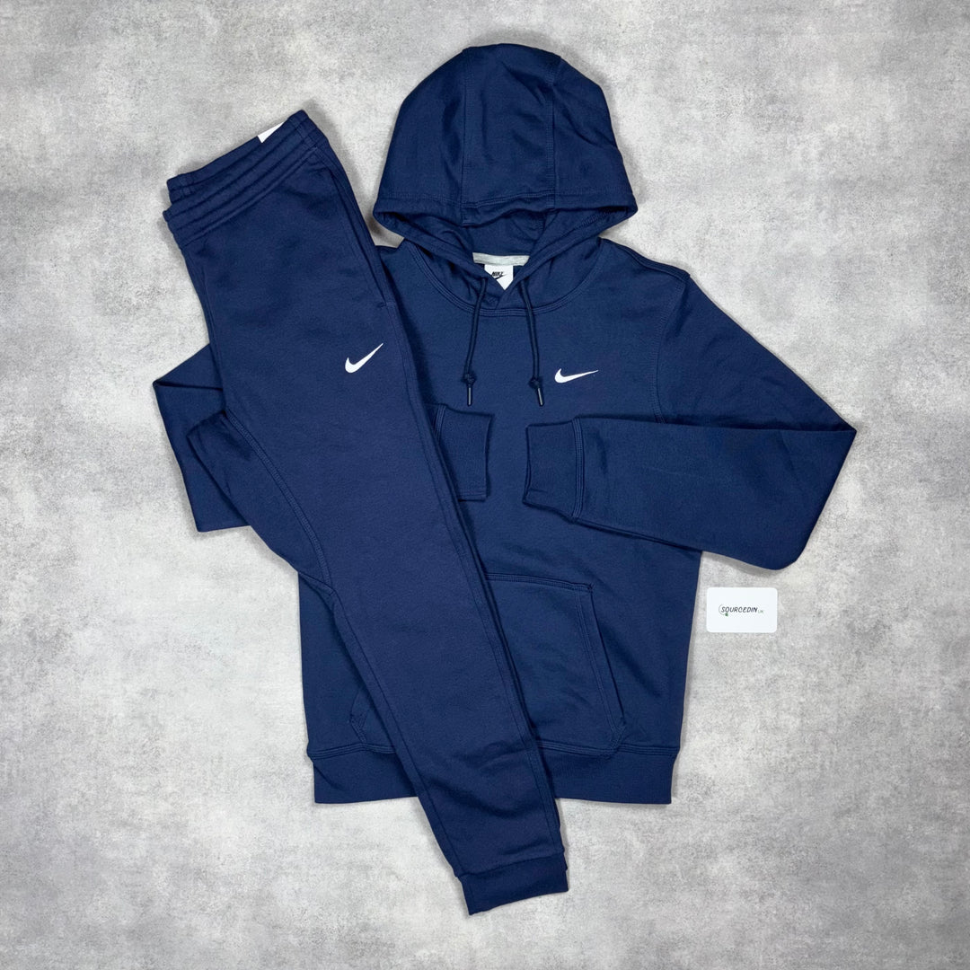 Nike Club Fleece Tracksuit Navy