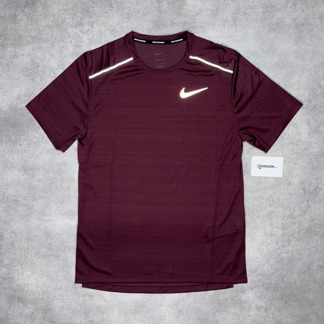 Nike Miler T-Shirt Midnight Maroon
