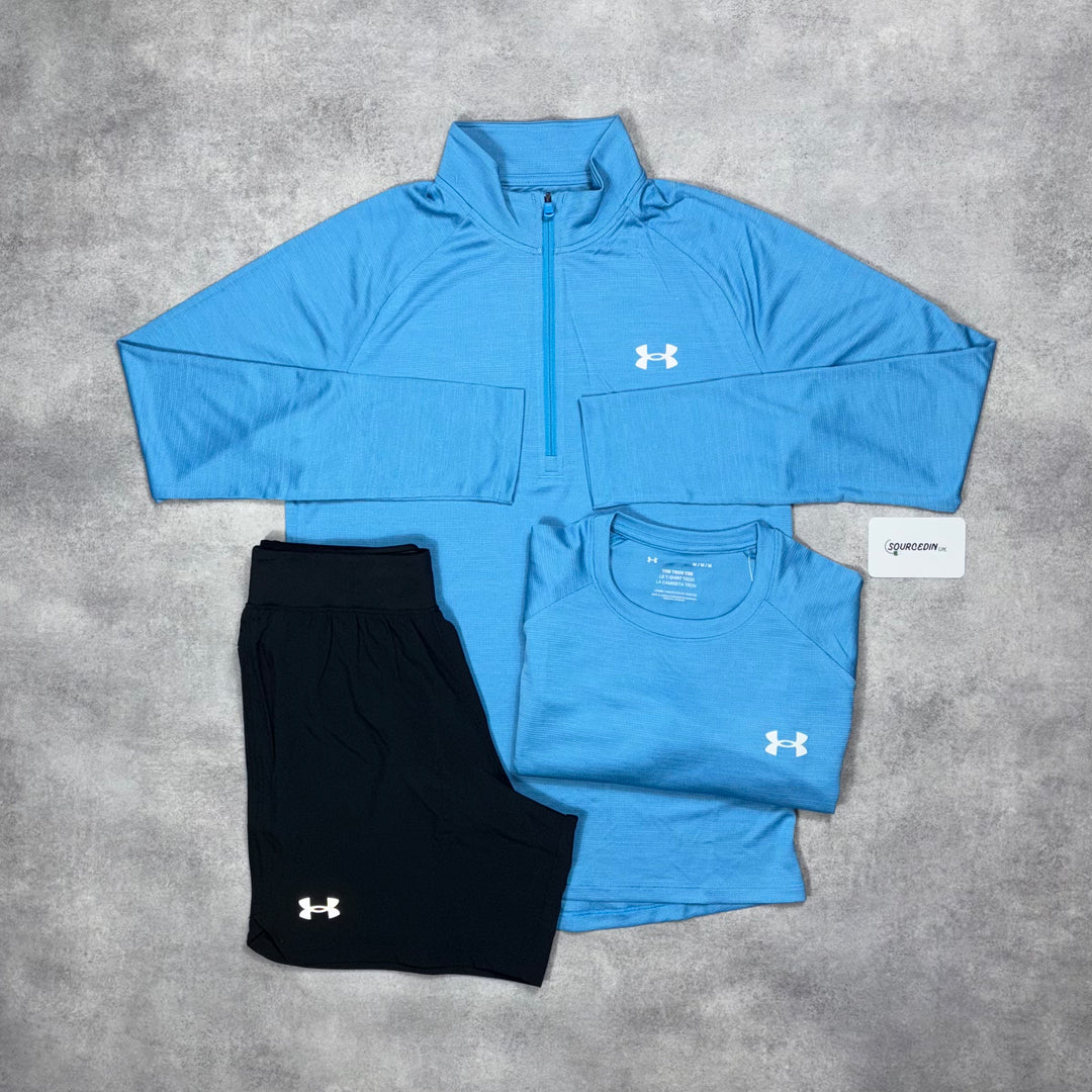 Under Armour Tech 3-Piece Short Set Blue