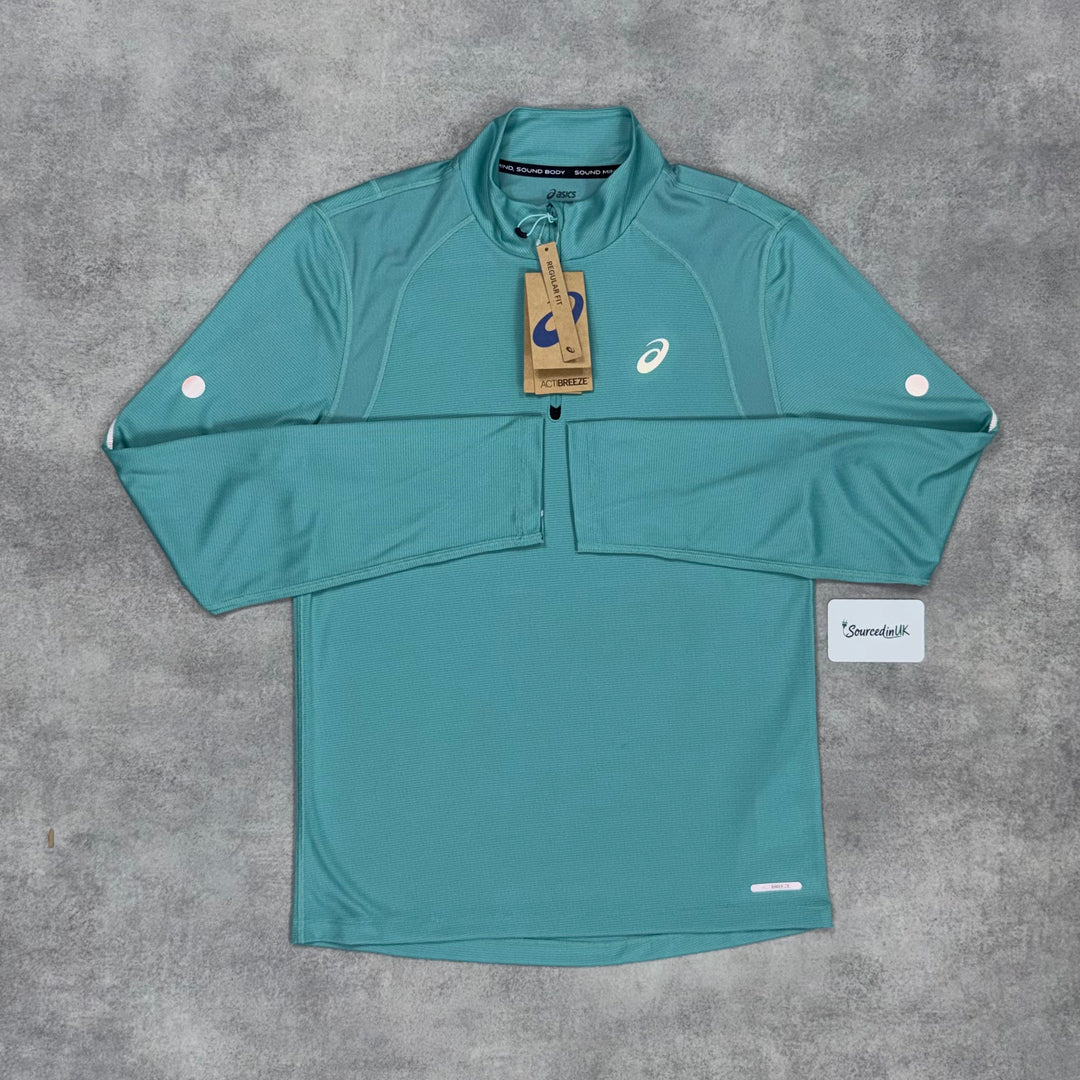 Asics Road 1/4 Zip Light Teal & Asics Silver Pants Grey/Black