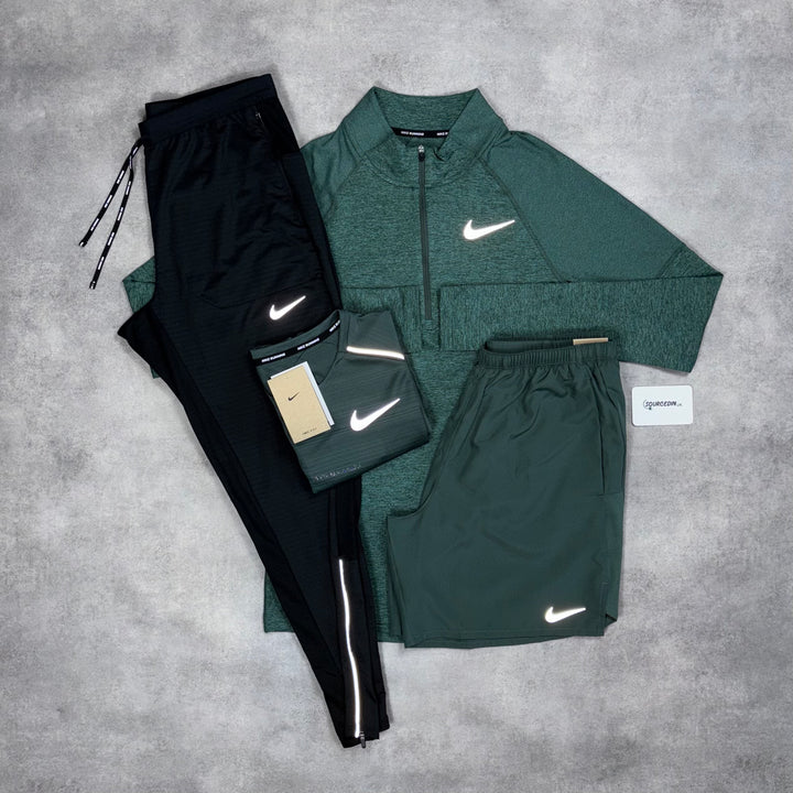 Nike Element 2.0 Half Zip 4-Piece Set Vintage Green