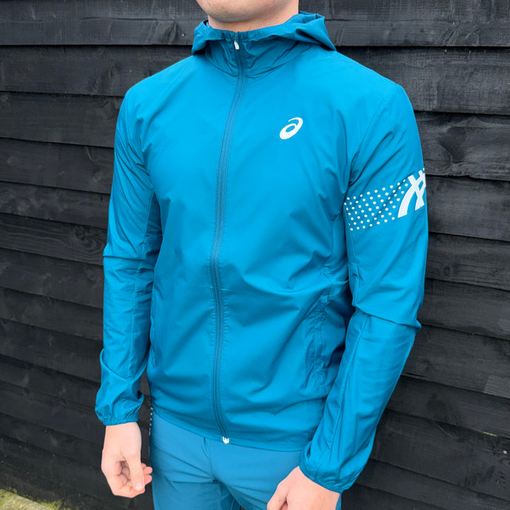 Asics Icon Windrunner Jacket & 7” Icon Challenger Short Set Dark Teal