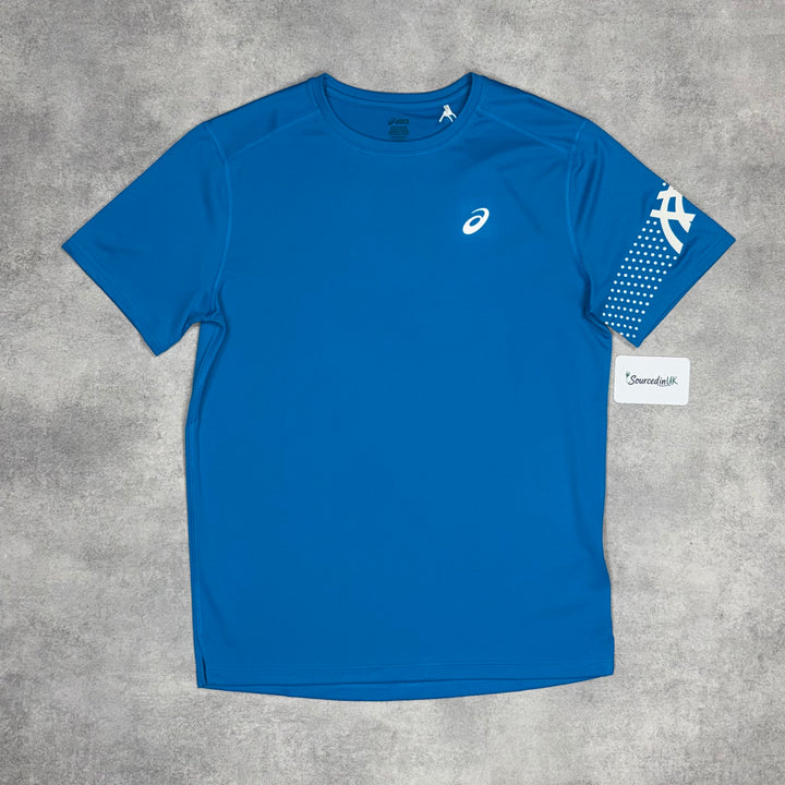 Asics Icon T-Shirt Shorts Set Deep Blue