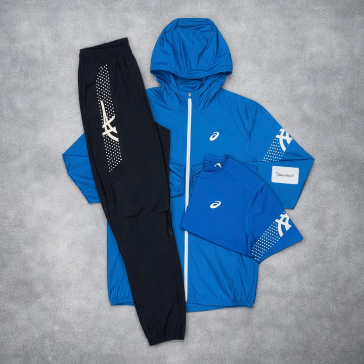 Asics Icon Jacket 3-Piece Pants Set Deep Blue