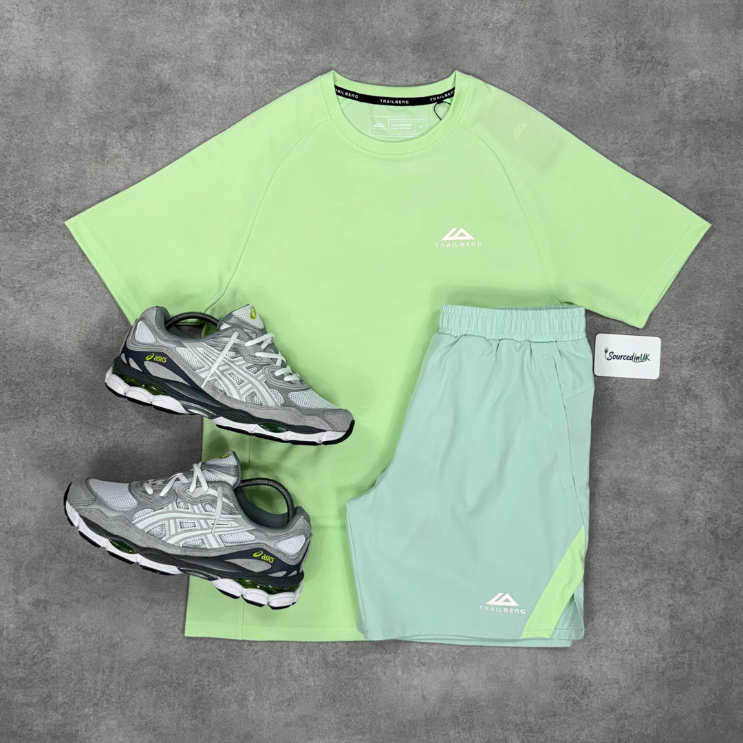 Trailberg Fusion T-Shirt Gel Nyc Set Glacier Grey / Dune Mint Green
