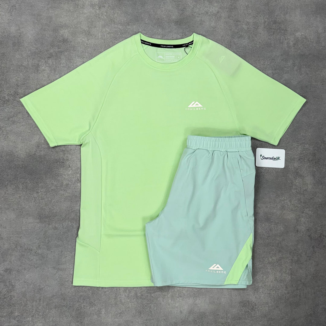 Trailberg Fusion T-Shirt Gel Nyc Set Glacier Grey / Dune Mint Green