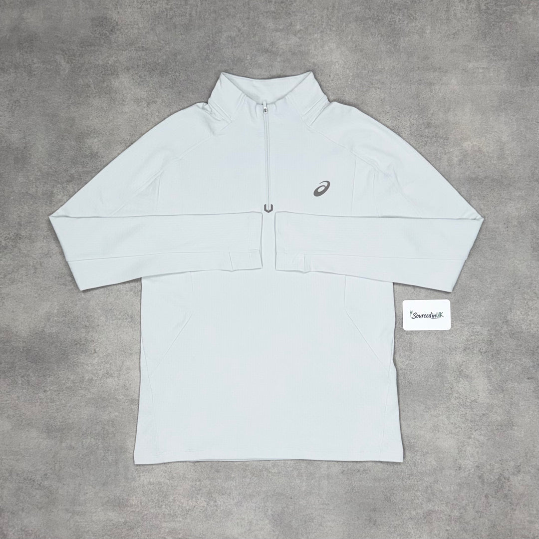 Asics Therma 1/4 Zip Ice White