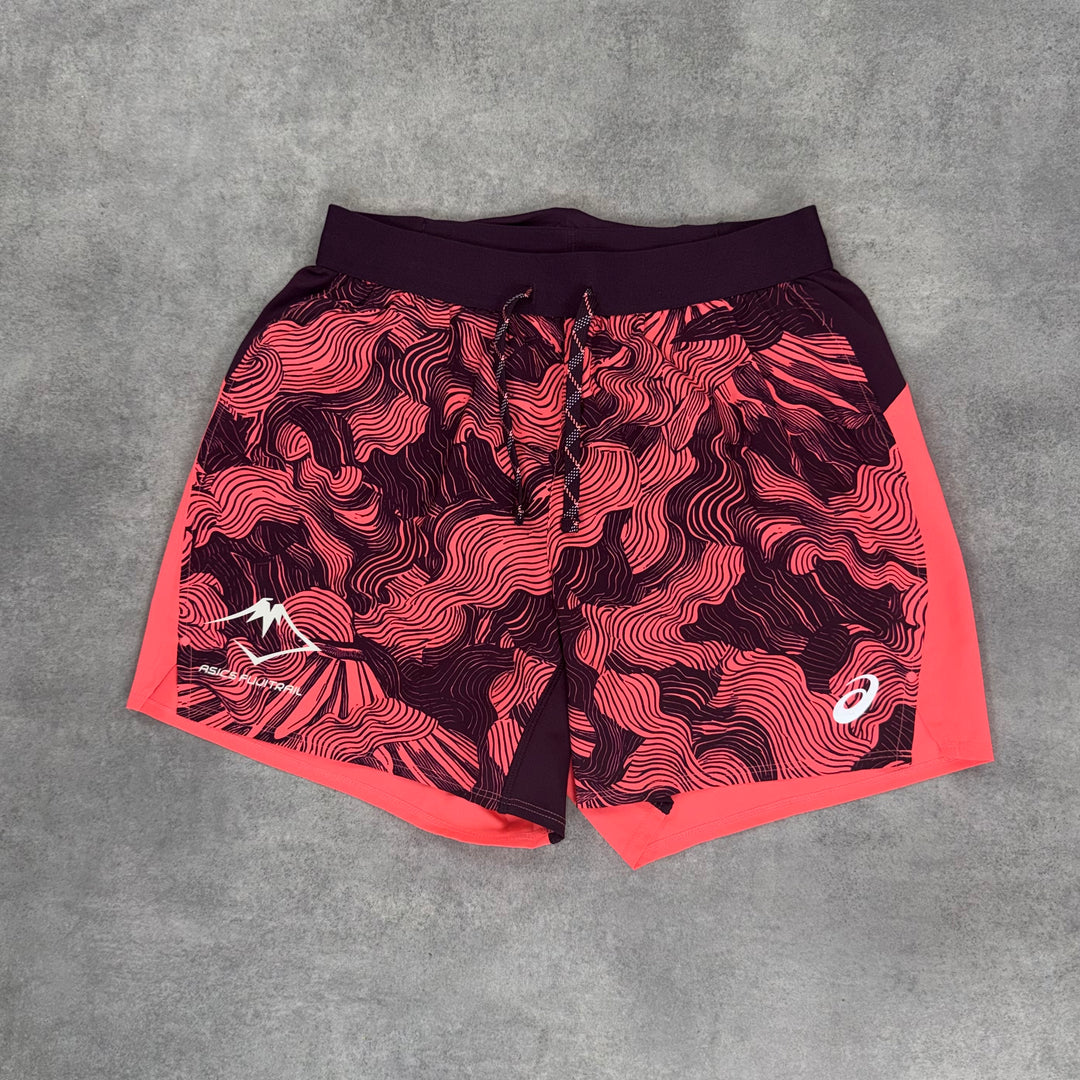 Asics FujiTrail Shorts 5” Hot Red