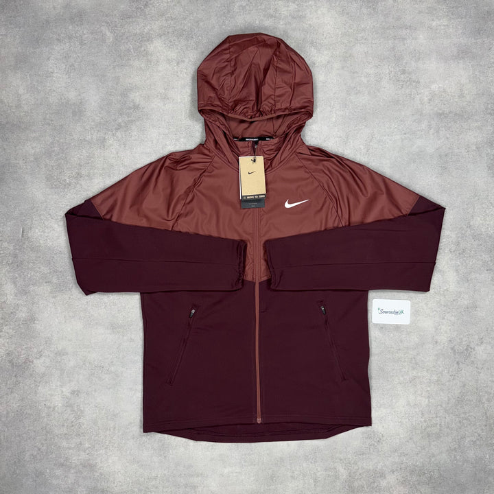 Nike Therma Repel Jacket Burgundy Crush & Black Phenom Pants Set