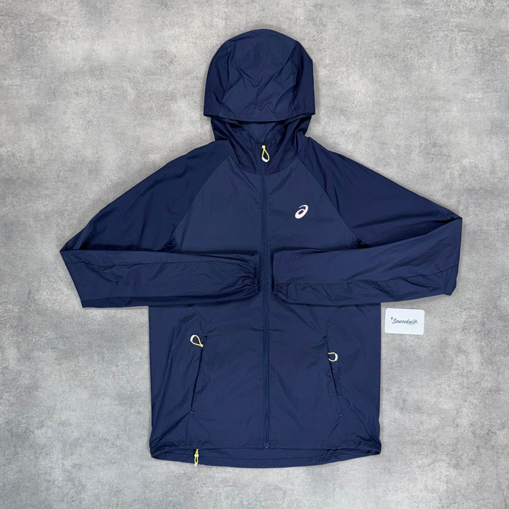 Asics Road Jacket Midnight & Midnight Icon Pants Set