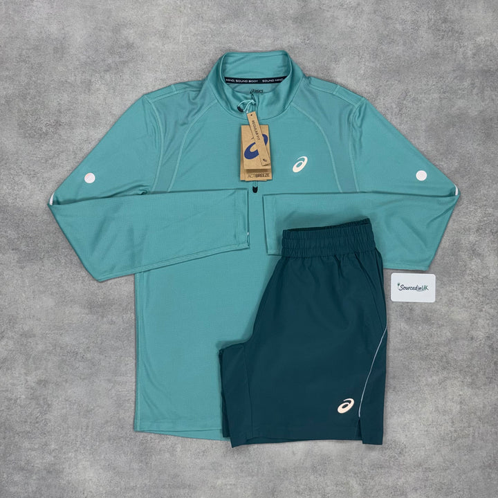 Asics Road 1/4 Zip Gel Kayano 14 Set Raw Indigo