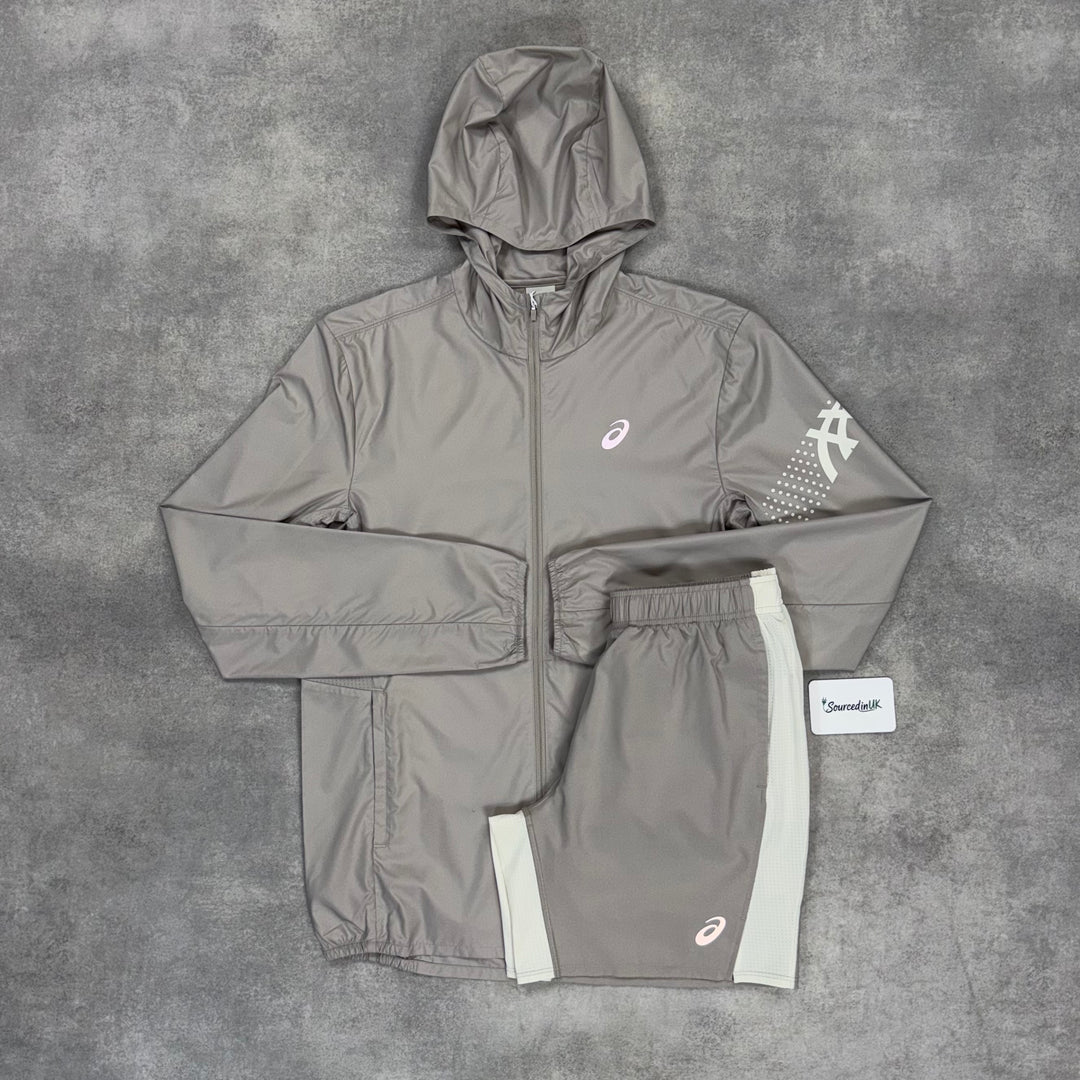 Asics Icon Jacket 3-Short Set Moonrock