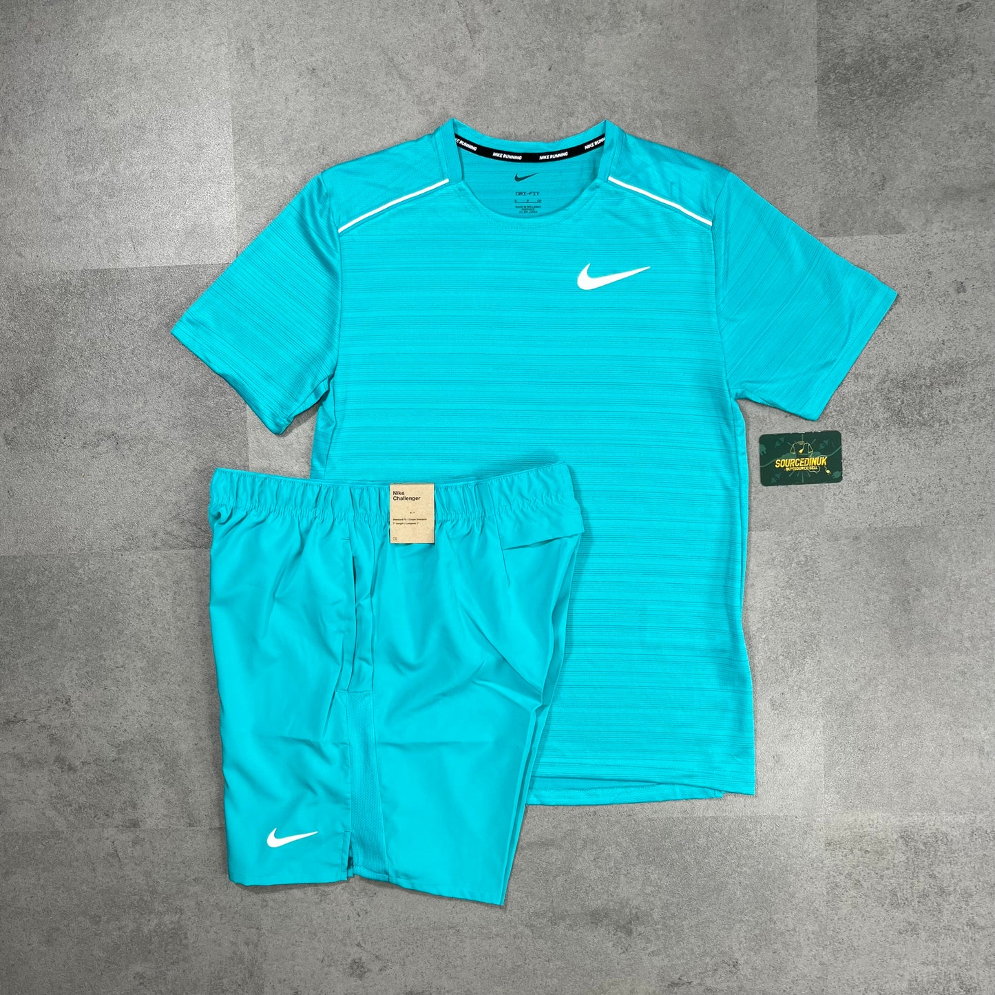 Nike Miler 1.0 T-Shirt Dusty Cactus & Dusty Cactus Challenger 7" Short Set