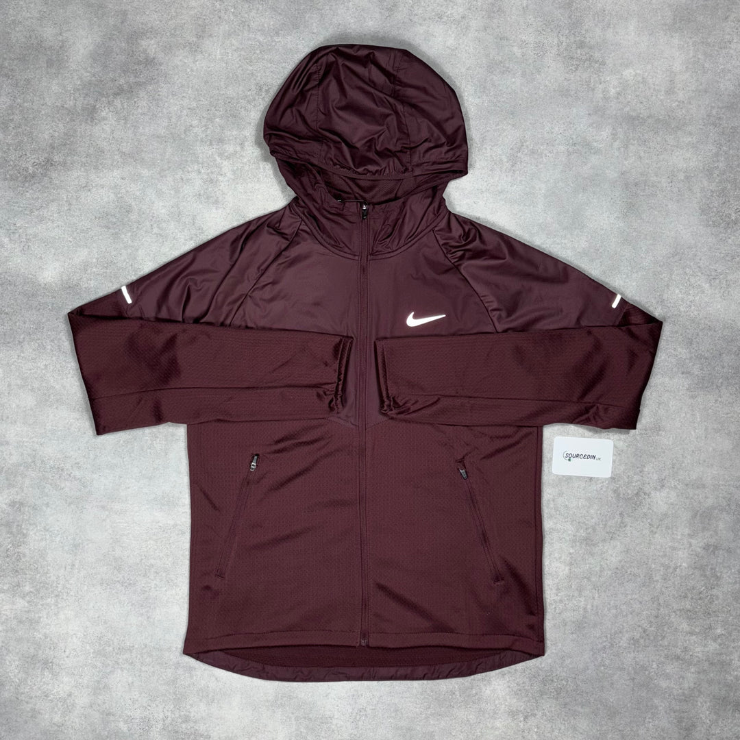 Nike Sphere Miler Repel Jacket 3-Piece Phenom Bottom Set Midnight Maroon