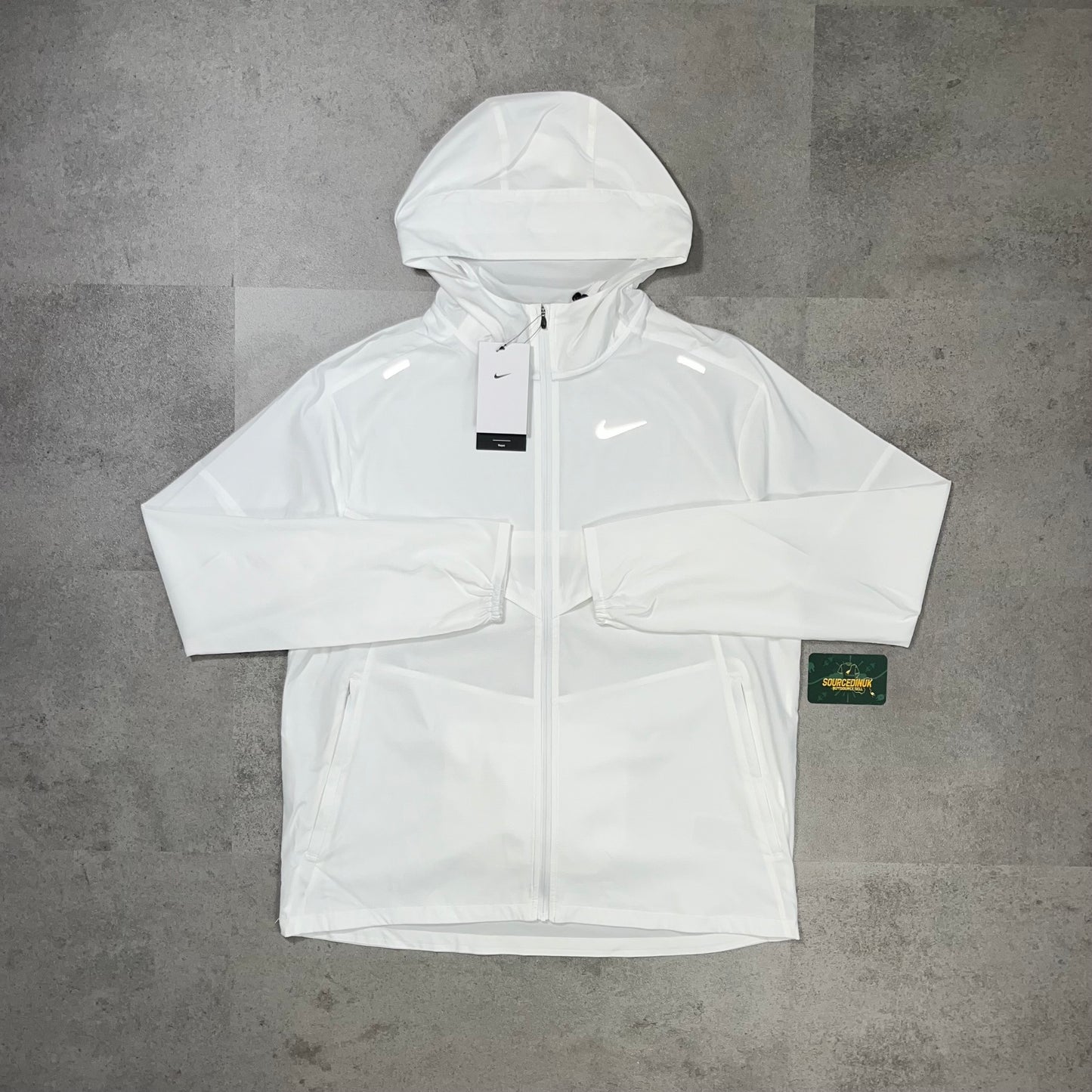 Nike Uv Windbreaker & Flex Stride Short Set “White/Black”