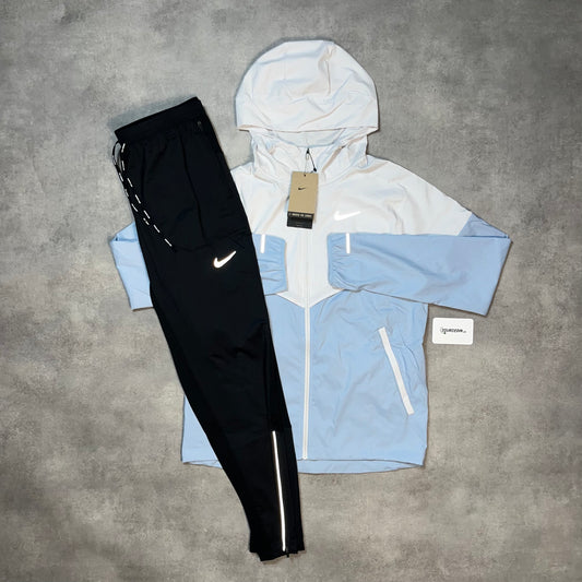 Nike Uv Windbreaker Jacket “Armoury Blue” & Grey/BlackPhenom Bottoms Set