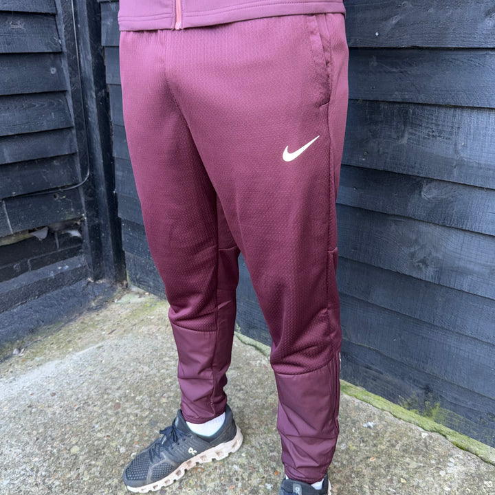Nike Therma Fit Repel Windrunner Tracksuit Set Burgundy Crush
