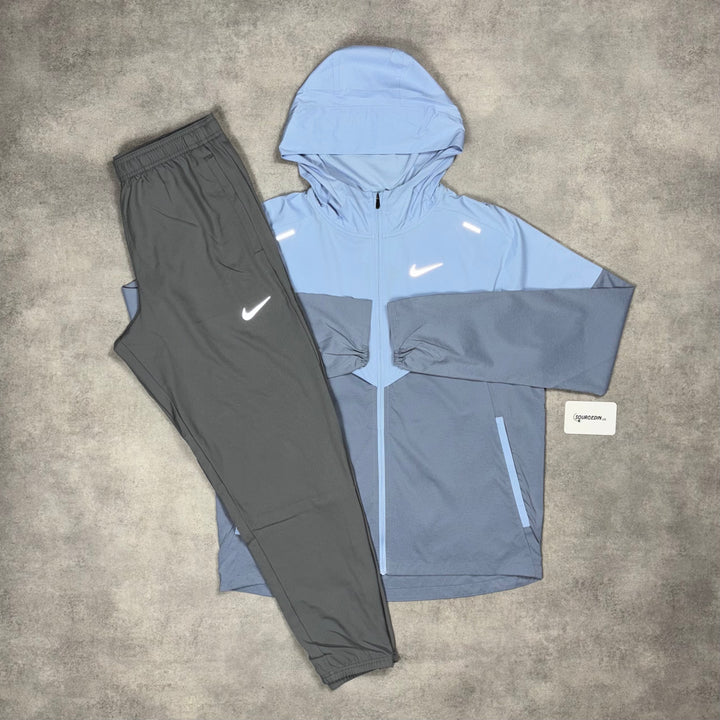 Nike Uv Windrunner Jacket Cobalt & Black/Grey Woven Challenger Bottom Set