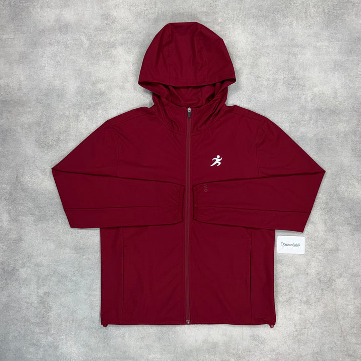 Trivo Core Windrunner Jacket 7” Two Tone Shorts Set Burgundy