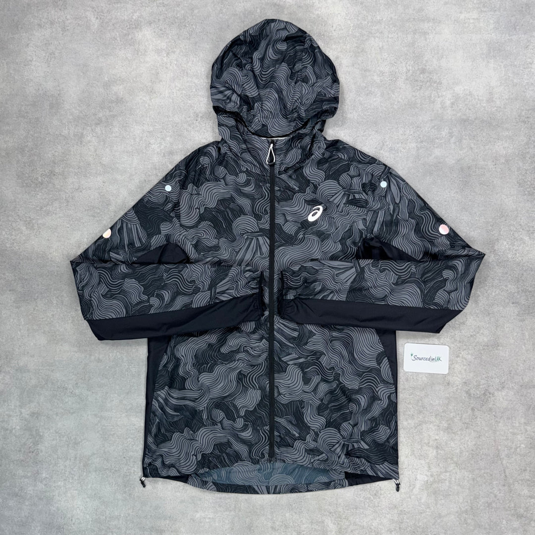 Asics FujiTrail Windrunner Jacket 5” Flex Short Set Black