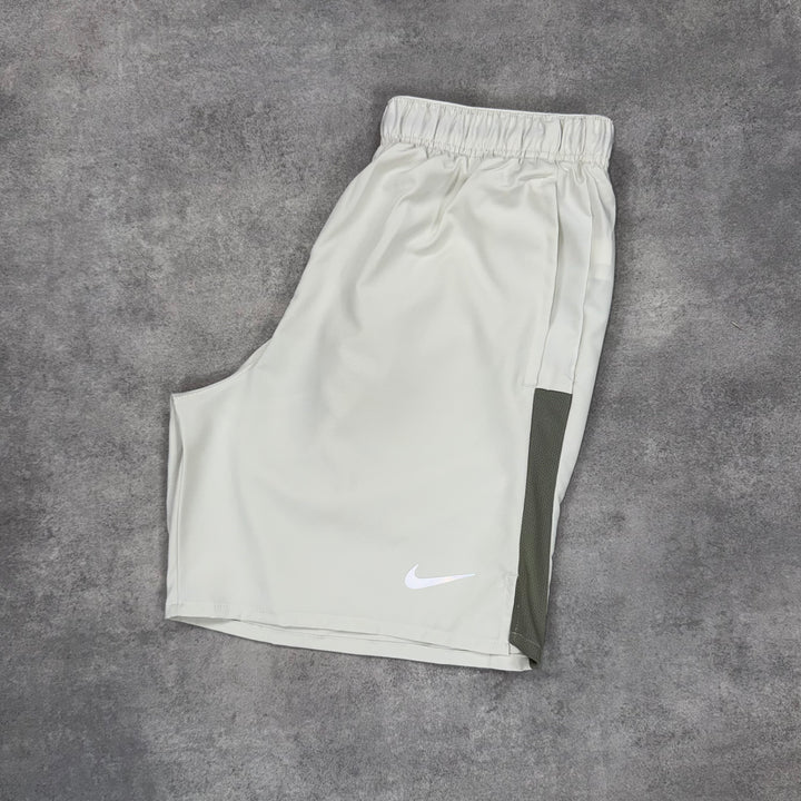 Nike Uv Windrunner Jacket 3-Piece 7” Challenger Short Set Beige
