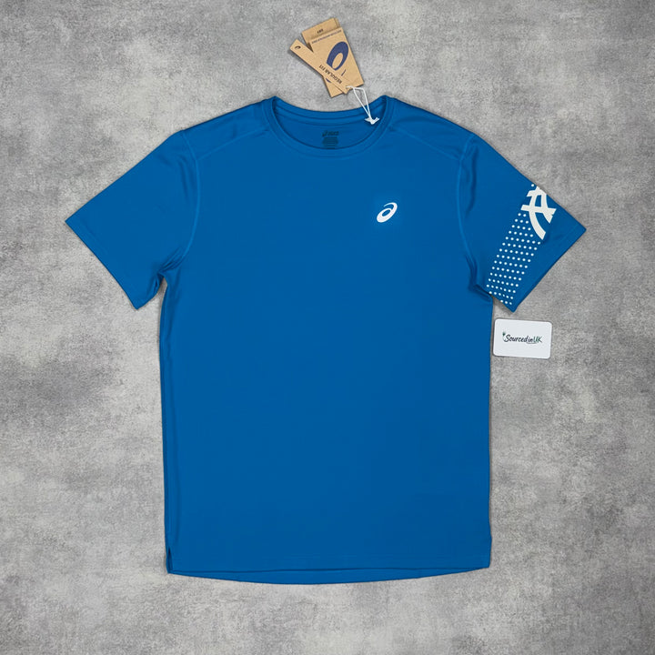 Asics Icon T-Shirt Shorts Set Deep Blue