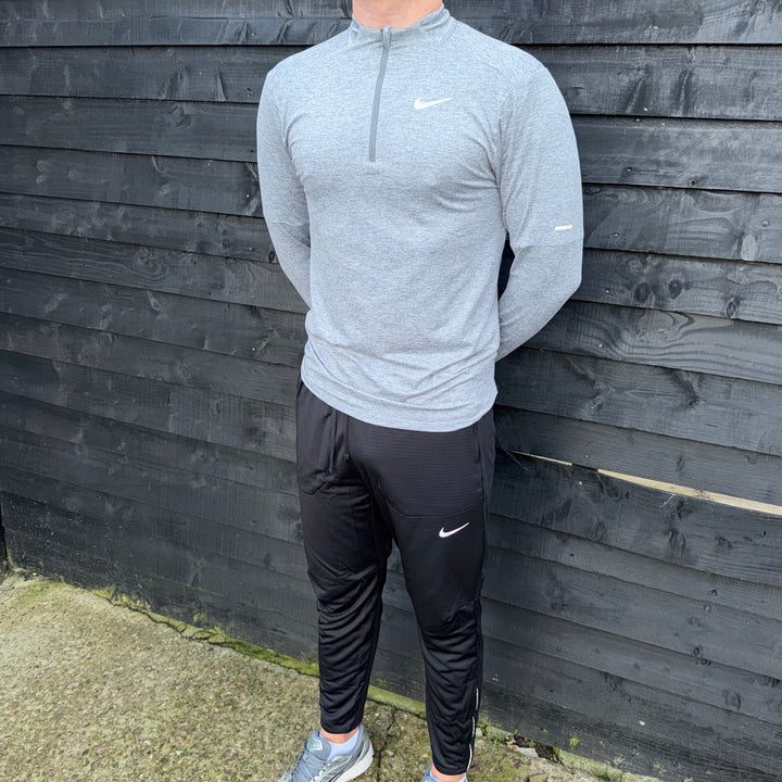 Nike Element 1/4 Zip Grey & Black Phenom Bottoms