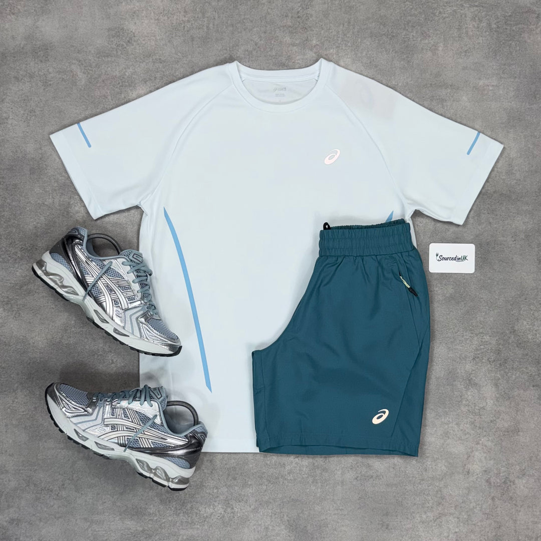Asics Curve T-Shirt Asics Gel Kayano 14 Set White/Cold Moss/Dolphin Grey