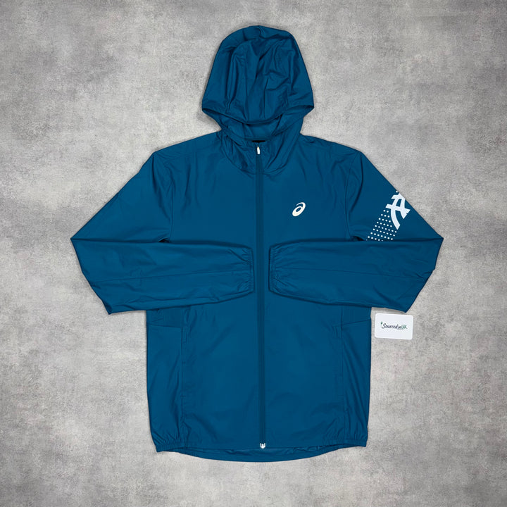 Asics Icon Windrunner Dark Teal & Black Core Bottoms Set