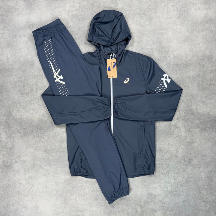 Asics Icon Jacket 3-Piece Pants Set Grey