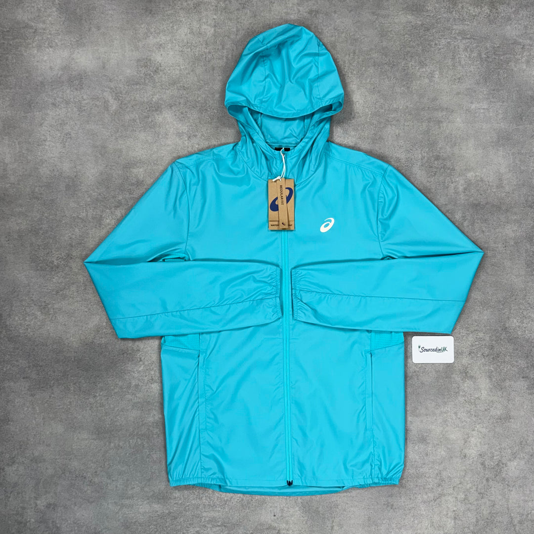 Asics Core Jacket 3-Piece Short Set Energy Aqua