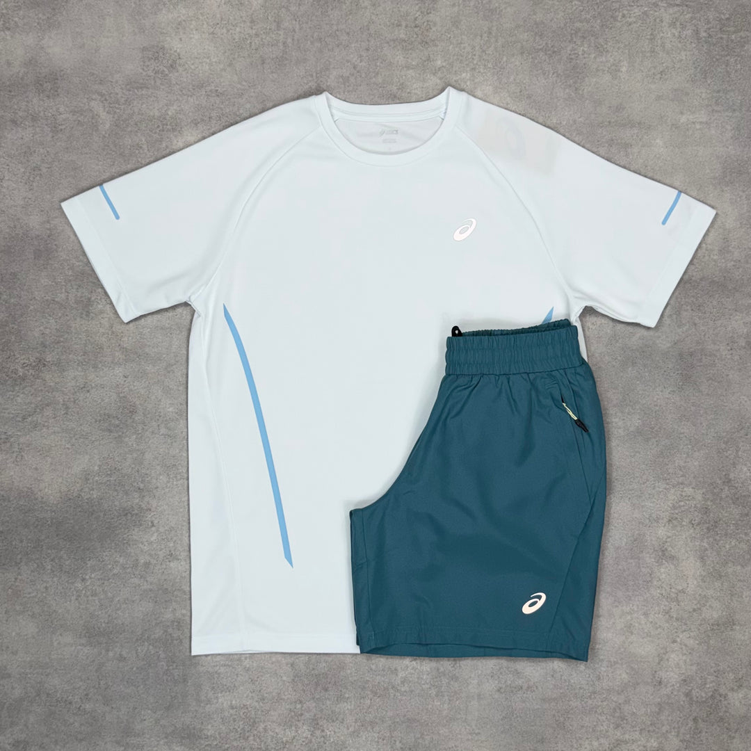 Asics Curve T-Shirt Asics Gel Kayano 14 Set White/Cold Moss/Dolphin Grey