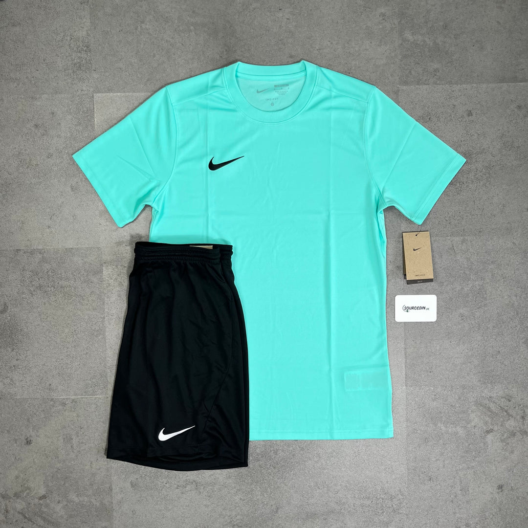 Nike Dri Fit Set Turqoise/Black Shorts