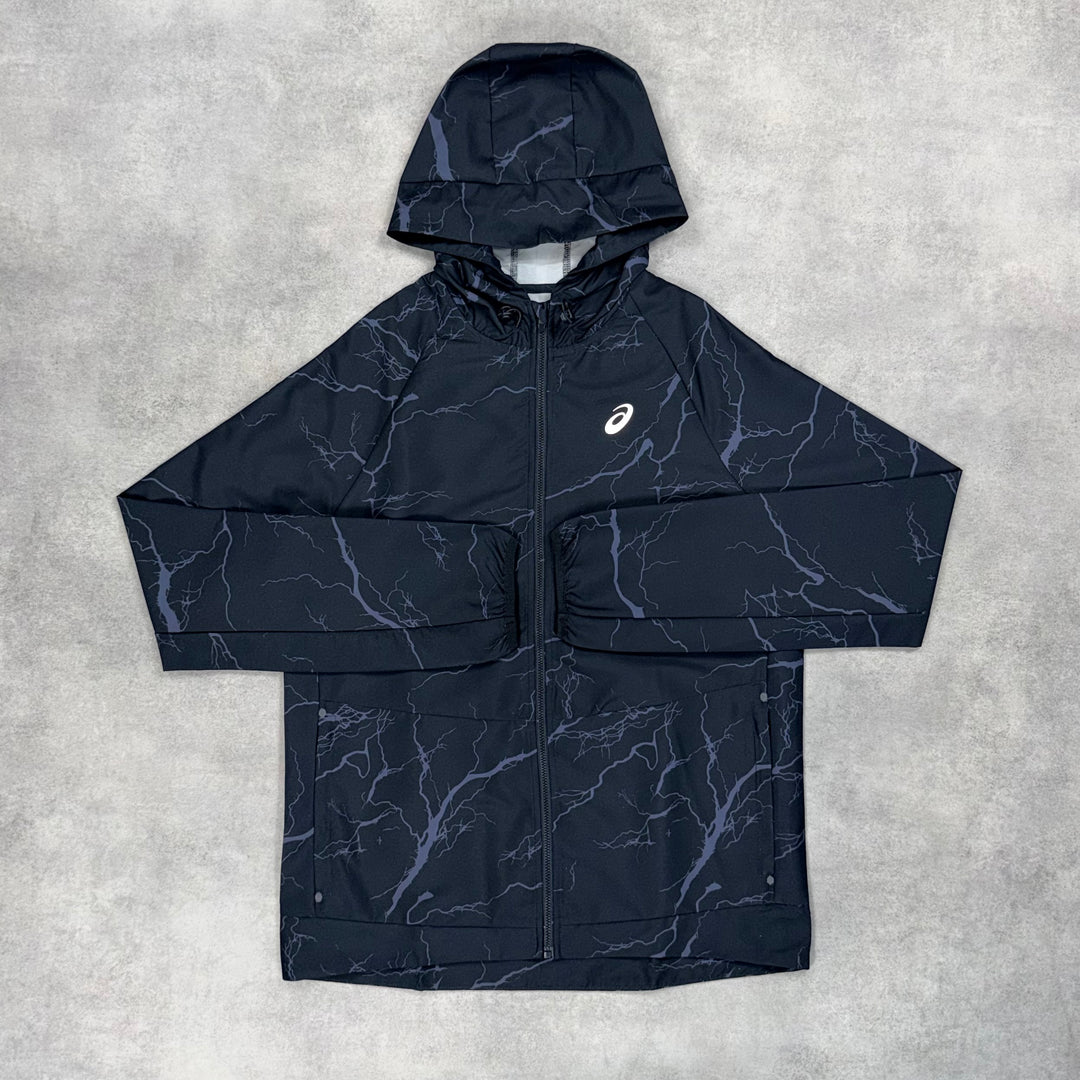 Asics Enchanted Windrunner Jacket Asics Graphite Nyc Set Black / Graphite Black