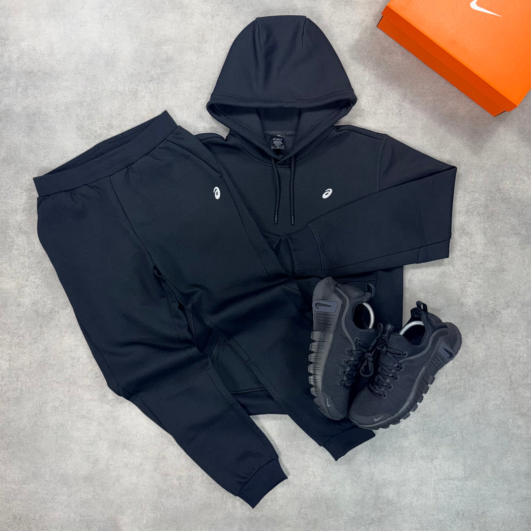 Asics Embroidery Fleece Pullover Jumper Nike Metcon 6 Set Black
