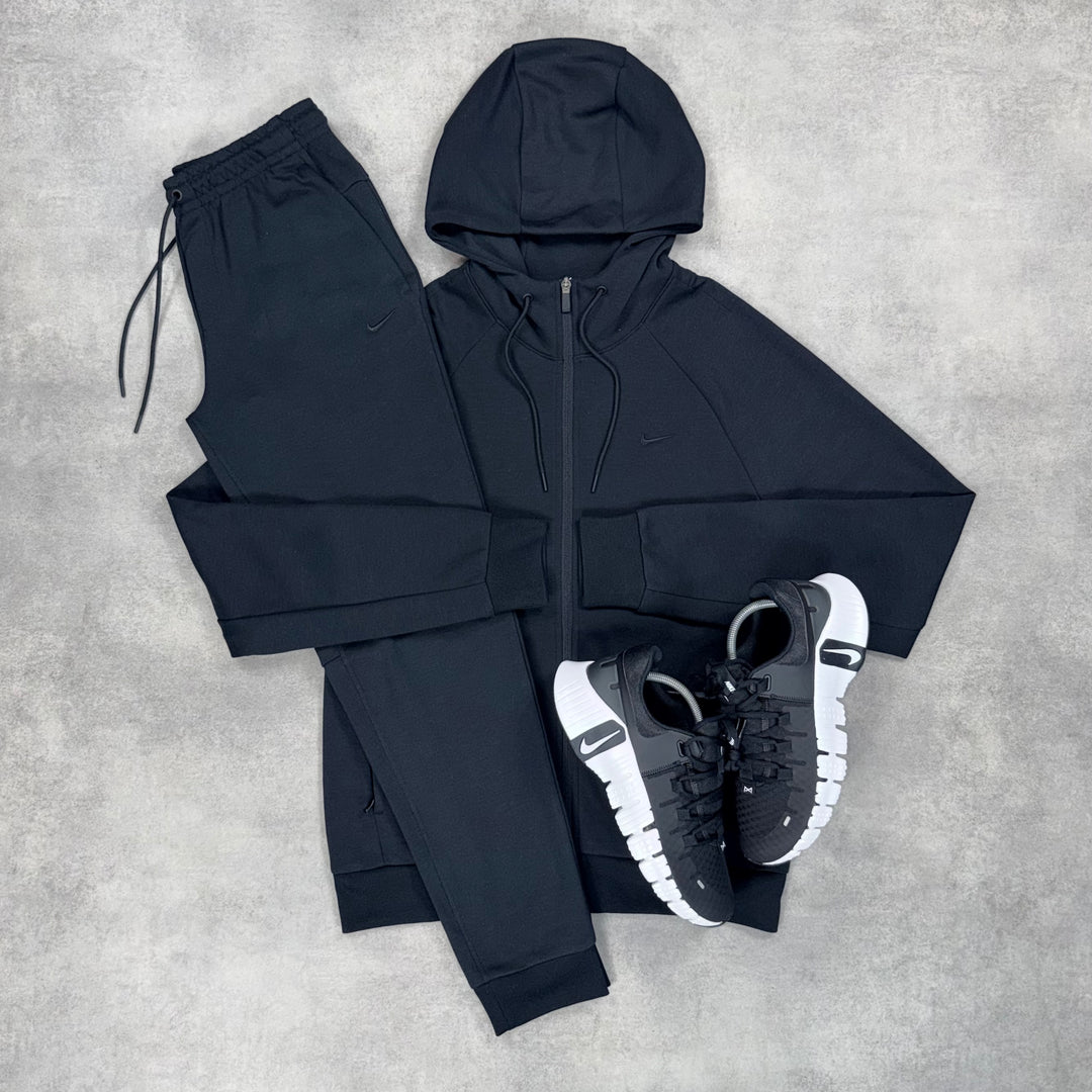 Nike Unlimited Fleece Tracksuit Metcon 5 Set Black