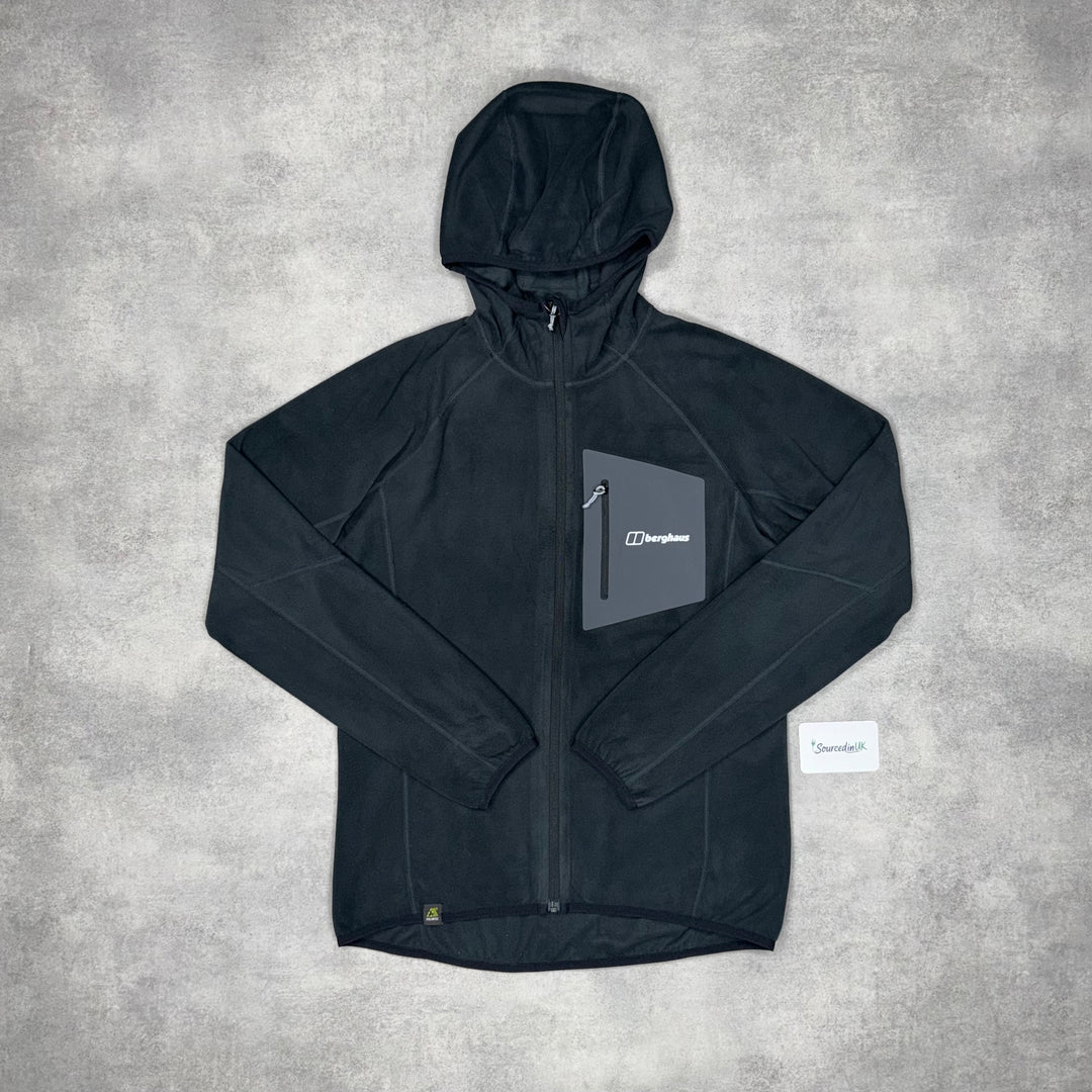 Berghaus Tathwell Fleece Hooded Jacket Black & Black Theran Plus Pants Set