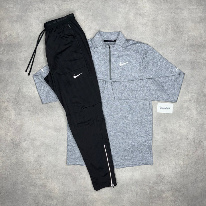 Nike Element 1/4 Zip Grey & Black Phenom Bottoms