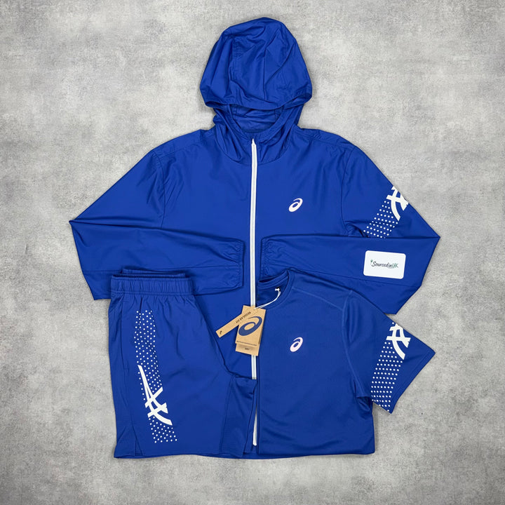 Asics Icon Jacket 3-Short Set Dark Cobalt
