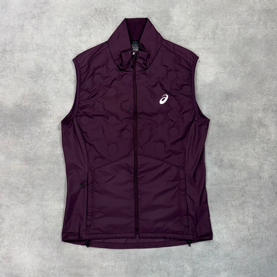 Asics Road Gilet 3-Piece Shorts Set Dark Currant