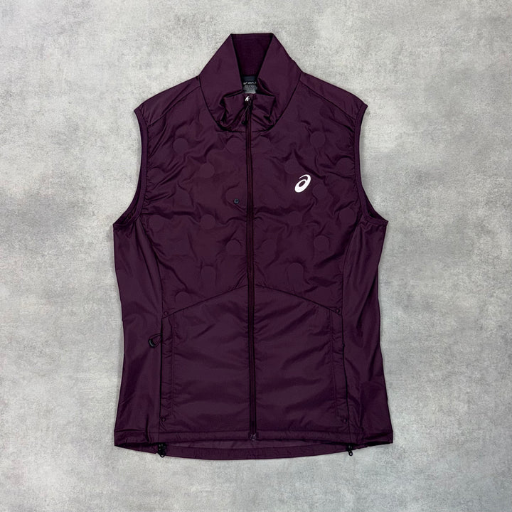 Asics Road Gilet 3-Piece Shorts Set Dark Currant