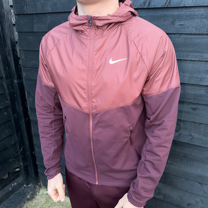 Nike Therma Fit Repel Windrunner Tracksuit Set Burgundy Crush