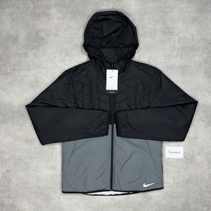 Nike Aerolayer Jacket Black/Grey & Black Phenom Bottoms Set