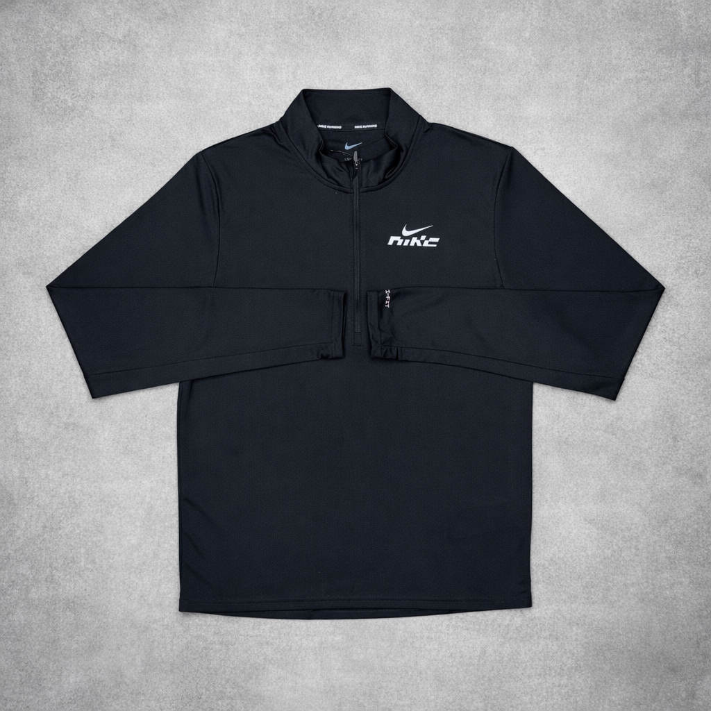 Nike Swoosh 1/4 Zip 3-Piece Challenger Bottom Set Black